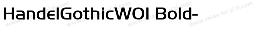 HandelGothicW01 Bold字体转换